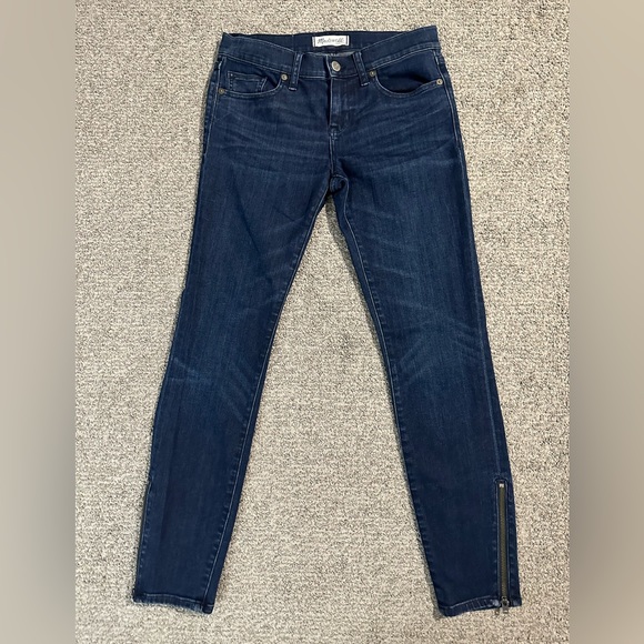 Madewell Denim Jeans - Skinny With Ankle Zippers - Size 26 - Picture 3 of 9